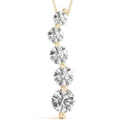 18K Yellow Gold 1 ct tw Fashion Diamond Pendant
