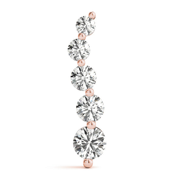 18K Rose Gold 1 ct tw Fashion Diamond Pendant