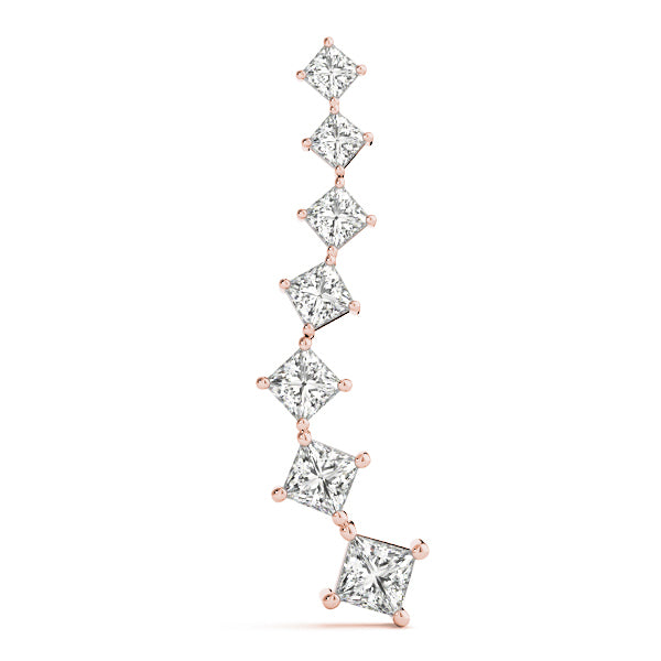 18K Rose Gold 1 1/2 ct tw Fashion Diamond Pendant