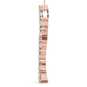18K Rose Gold 1 1/2 ct tw Fashion Diamond Pendant
