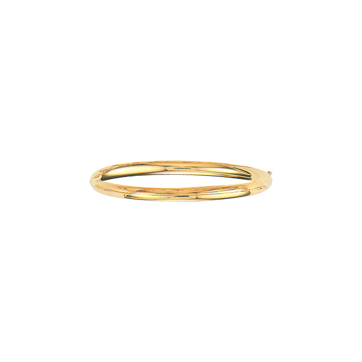 10K Gold Polished Bangle