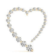 18K Yellow Gold 1 ct tw Fashion Diamond Pendant