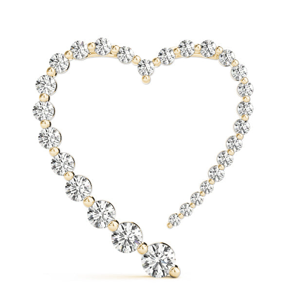 18K Yellow Gold 1 ct tw Fashion Diamond Pendant