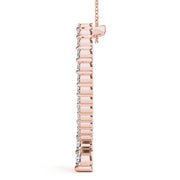 14K Rose Gold 1 ct tw Fashion Diamond Pendant