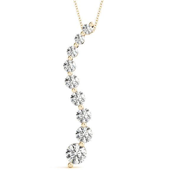 14K Yellow Gold 1/4 ct tw Fashion Diamond Pendant