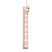 14K Rose Gold 1/4 ct tw Fashion Diamond Pendant