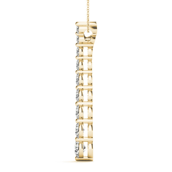 14K Yellow Gold 1/4 ct tw Fashion Diamond Pendant