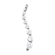 18K White Gold 1/4 ct tw Fashion Diamond Pendant