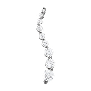18K White Gold 1/4 ct tw Fashion Diamond Pendant