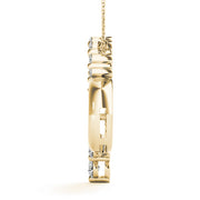 18K Yellow Gold 1 ct tw Fashion Diamond Pendant