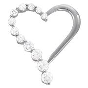 18K White Gold 1 ct tw Fashion Diamond Pendant