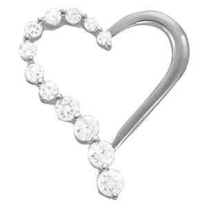 18K White Gold 1 ct tw Fashion Diamond Pendant