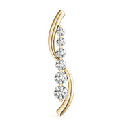 14K Yellow Gold 1/2 ct tw Fashion Diamond Pendant