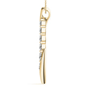 14K Yellow Gold 1/2 ct tw Fashion Diamond Pendant
