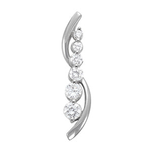 Platinum 1/2 ct tw Fashion Diamond Pendant