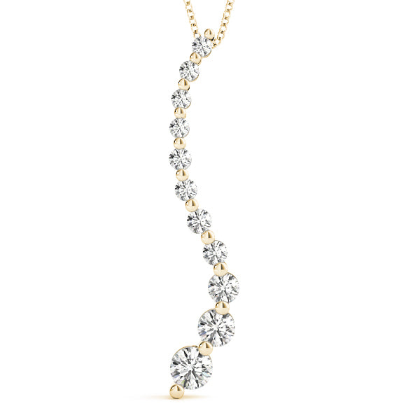 14K Yellow Gold 1 ct tw Fashion Diamond Pendant
