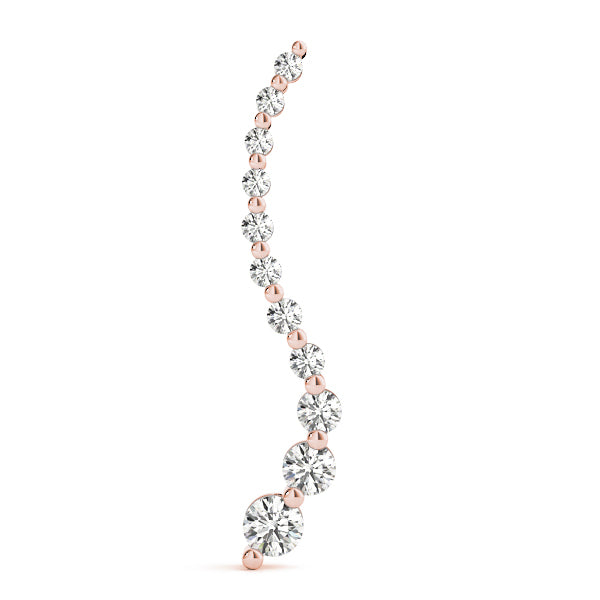 18K Rose Gold 1 ct tw Fashion Diamond Pendant