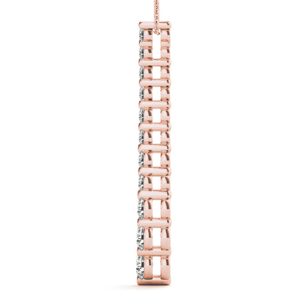 18K Rose Gold 1 ct tw Fashion Diamond Pendant
