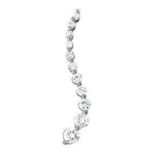 14K White Gold 1 ct tw Fashion Diamond Pendant