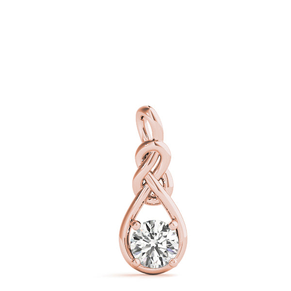 18K Rose Gold 1 ct tw Fashion Diamond Pendant