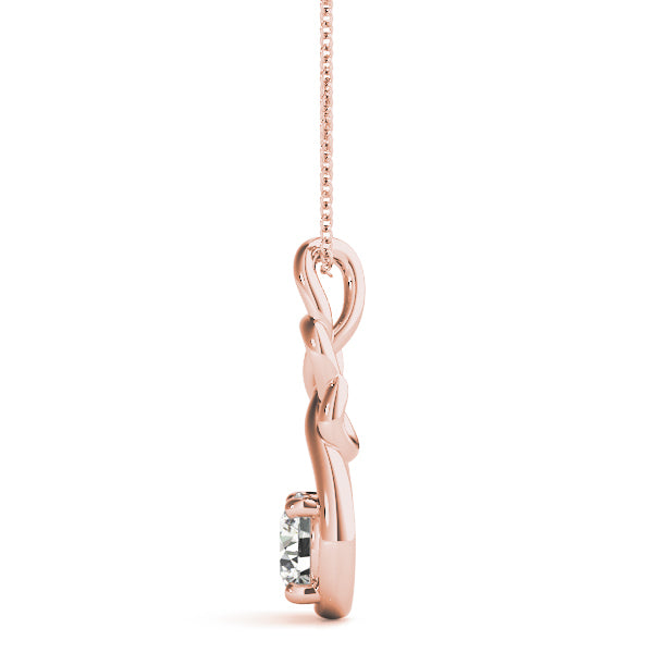 14K Rose Gold 1 ct tw Fashion Diamond Pendant