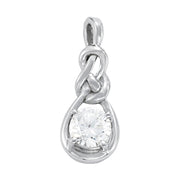18K White Gold 1 ct tw Fashion Diamond Pendant