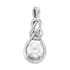 18K White Gold 1 ct tw Fashion Diamond Pendant