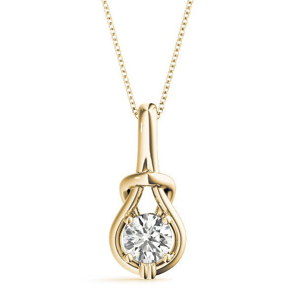 18K Yellow Gold 1 ct tw Fashion Diamond Pendant