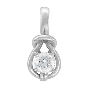 18K White Gold 1 ct tw Fashion Diamond Pendant