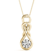 18K Yellow Gold 1 ct tw Fashion Diamond Pendant