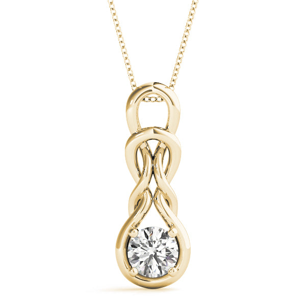 18K Yellow Gold 1 ct tw Fashion Diamond Pendant