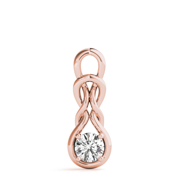 18K Rose Gold 1 ct tw Fashion Diamond Pendant