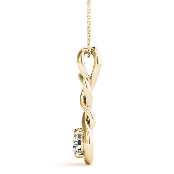 14K Yellow Gold 1 ct tw Fashion Diamond Pendant