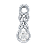 14K White Gold 1 ct tw Fashion Diamond Pendant