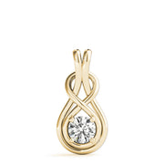 18K Yellow Gold 1/10 ct tw Fashion Diamond Pendant