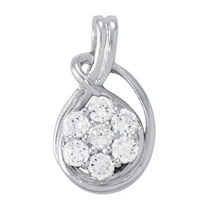 Platinum 1/2 ct tw Fashion Diamond Pendant