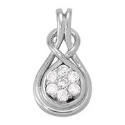 14K White Gold 1/2 ct tw Fashion Diamond Pendant