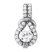 14K White Gold 1 1/5 ct tw Fashion Diamond Pendant