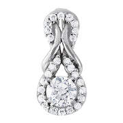 18K White Gold 1 1/5 ct tw Fashion Diamond Pendant
