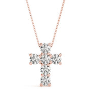 18K Rose Gold 1 ct tw Fashion Diamond Pendant