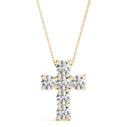 18K Yellow Gold 1 ct tw Fashion Diamond Pendant