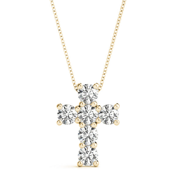 18K Yellow Gold 1 ct tw Fashion Diamond Pendant