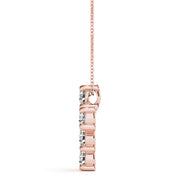14K Rose Gold 1 ct tw Fashion Diamond Pendant