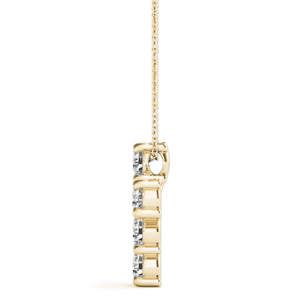 18K Yellow Gold 1 ct tw Fashion Diamond Pendant