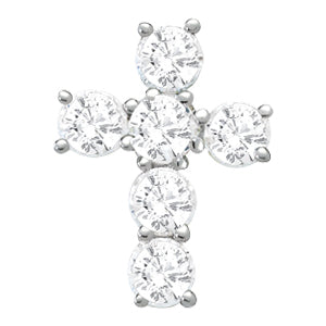 18K White Gold 1 ct tw Fashion Diamond Pendant