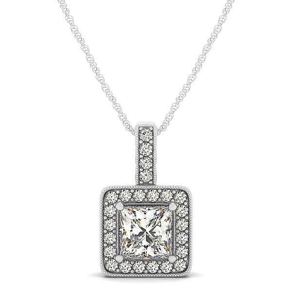 Halo Diamond Pendant