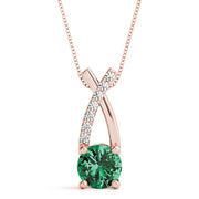 14K Rose Gold 1 ct tw Fashion Diamond Pendant
