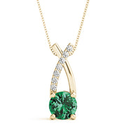 14K Yellow Gold 1 ct tw Fashion Diamond Pendant