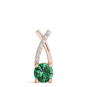 14K Rose Gold 1 ct tw Fashion Diamond Pendant