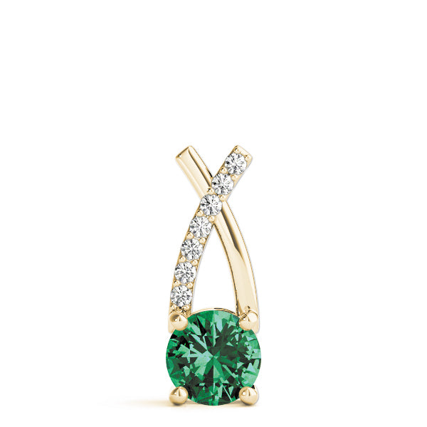 14K Yellow Gold 1 ct tw Fashion Diamond Pendant